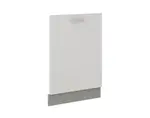 Predný panel na vstavanú kuchynskú umývačku Bianka ZM,60 cm,biely lesk%