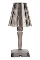 Stolní LED lampa Leitmotiv Gem šedá barva