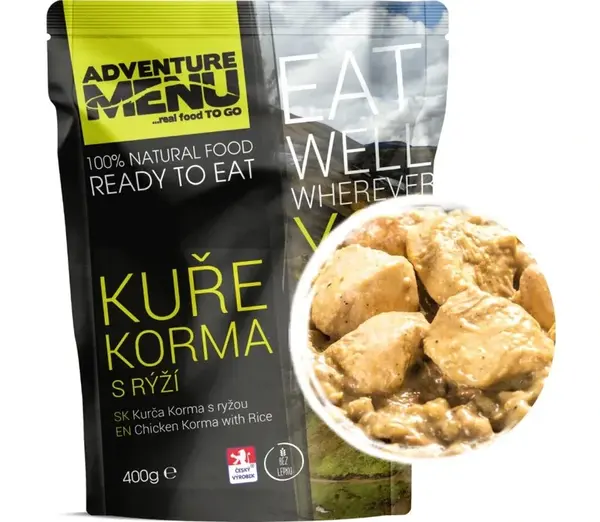 Adventure menu kuře korma s rýží