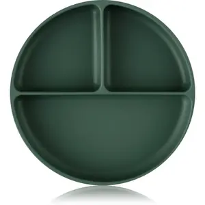 Petite&Mars Take&Match 6m+ dělený talíř kulatý Misty Green 1 ks