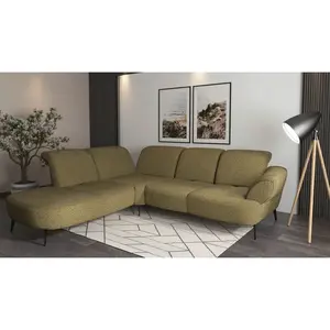 Sit & More ROHOVÁ SEDAČKA, textil, olivově zelená