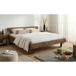 MID.YOU TRÁMOVÁ POSTEL, 180/200 cm, hnědá, černá