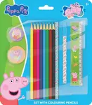 Prasátko Peppa - Set s pastelkami