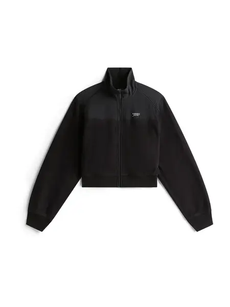 Tommy Jeans Flisová bunda  čierna / biela