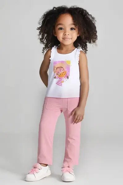 Dětské legíny Mayoral růžová barva, hladké, 3702