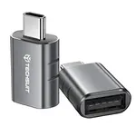 Techsuit Premium OTG adaptér SlateVolt (A10) USB - USB-C, šedý