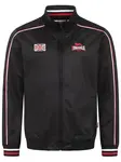 LONSDALE Tepláková bunda  červená / čierna / biela