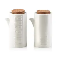 Sada zásobníků na olej a ocet Affek Design Modern Life 0,2 L bílá barva