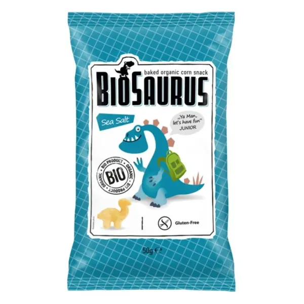 BIOSAURUS Bezlepkové kukuřičné křupky slané BIO 50 g