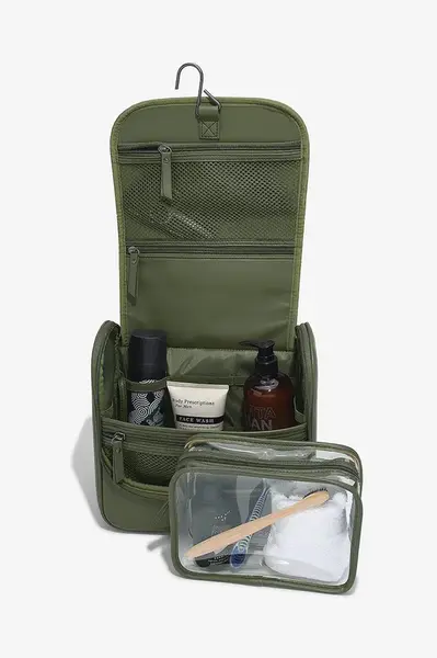Cestovní kosmetická taštička Stackers 0 zelená barva