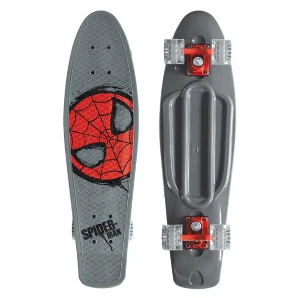 Disney SPIDERMAN Skateboard, sivá, veľkosť