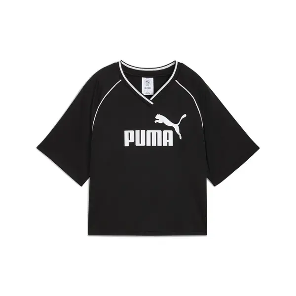 PUMA Funkčné tričko 'Essential'  čierna / biela
