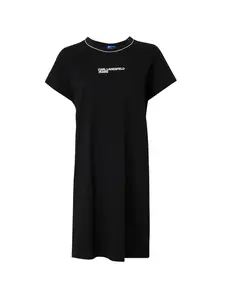 KARL LAGERFELD JEANS Šaty  čierna / biela