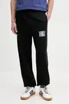 Tepláky Calvin Klein pánské, černá barva, s potiskem, LV04RC287G