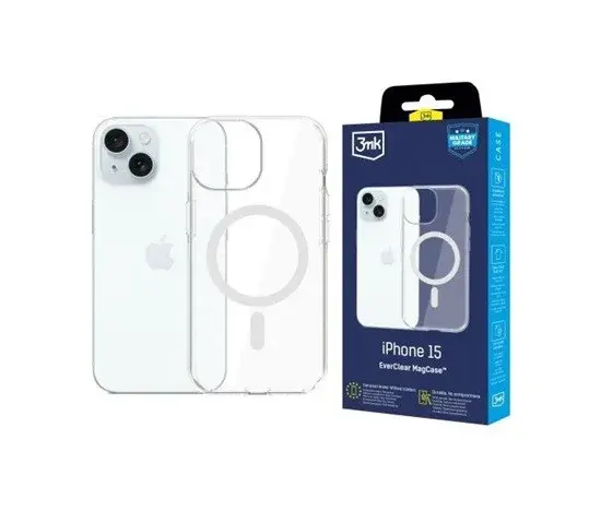 3mk ochranný kryt EverClear Magcase pro Apple iPhone 15