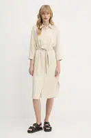 Šaty Armani Exchange béžová barva, mini, XW000484 AF12744