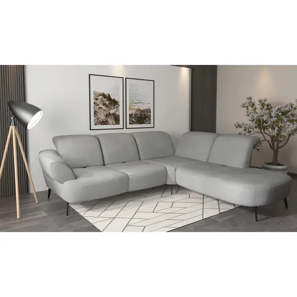 Sit & More ROHOVÁ SEDAČKA, textil, šedá