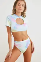 Trendyol Colorful Tie Dye Bikini Bottom