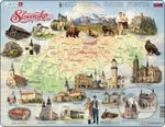 Mapa Slovenska (REI162) - puzzle z kategorie Naučné puzzle