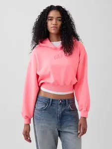 GAP Oversize Crop Mikina s VintageSoft Logom