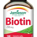 Jamieson Biotin 250 μg 100 tablet