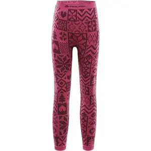 ALPINE PRO LESSO Dětské spodní kalhoty, růžová, velikost