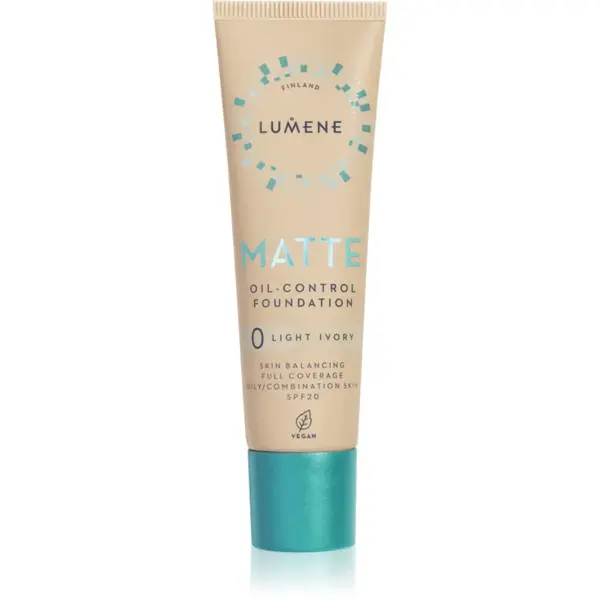 Lumene Matte Oil-Control matující make-up SPF 20 odstín 0 Light Ivory 30 ml