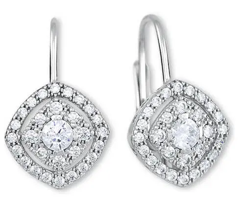 Soliter Něžné stříbrné náušnice s krystaly 436 001 00574 04