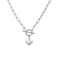 Hot Diamonds Stříbrný náhrdelník s diamantem Srdce Linked DN218