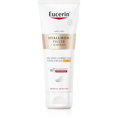Eucerin Hyaluron-Filler + Elasticity krém na ruce proti pigmentovým skvrnám SPF 30 75 ml
