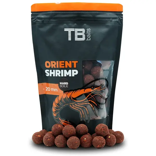 Tb baits hard boilie orient shrimp - 1 kg 24 mm