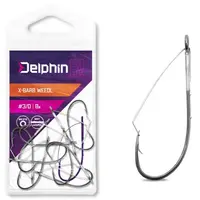 Delphin háčky na čeburašku b! x-barb weedl 8 ks - 2/0