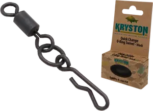 Kryston rychlovýměnný obratlík s kroužkem č.7 8 ks