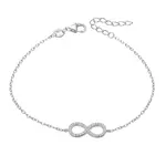 Beneto Stříbrný náramek s kubickými zirkony AGB483/20