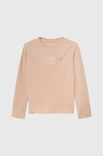 Detská blúzka Pepe Jeans Hana ružová farba, s potlačou