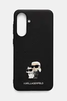 Puzdro na mobil Karl Lagerfeld Samsung Galaxy A36 čierna farba, KLHCSA36PSAKCMPK