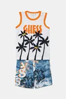 Detská bavlnená súprava Guess