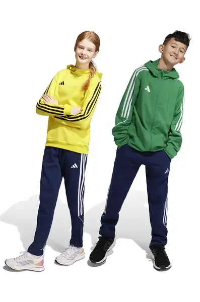 Detské tepláky adidas Performance TIRO23L SW PNTY tmavomodrá farba, s nášivkou