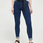 Rifle Tommy Jeans Nora dámske,tmavomodrá farba,DW0DW16008