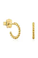 Strieborné pozlátené náušnice Tous