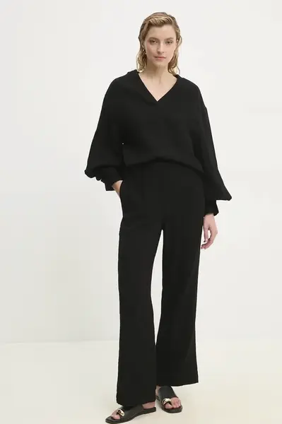 Bavlnená súprava Answear.LAB dámska, čierna farba