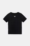 Detské bavlnené tričko Emporio Armani tmavomodrá farba, s potlačou, EB000421 AF15013