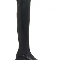 Kožené čižmy Giuseppe Zanotti Martini dámske, čierna farba, na podpätku, I480002.001