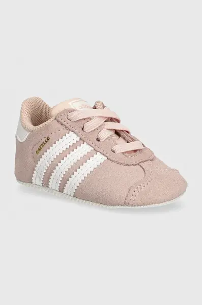 Kožené topánky pre bábätká adidas Originals GAZELLE CRIB
