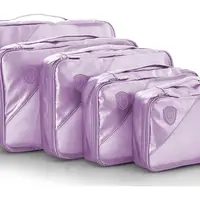Cestovní organizéry Heys Metallic Packing Cube 5pc Lilac