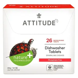 ATTITUDE Nature+ Tablety do myčky bez fosfátů 26 dávek