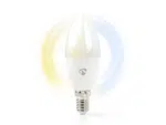 Smart LED žárovka E14 4.5W bílá NEDIS WIFILW13WTE14 WiFi Tuya