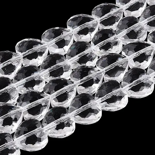 Transparent Glass Beads Strands