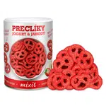 MIXIT Preclíky jogurtová čokoláda s jahodami 250 g