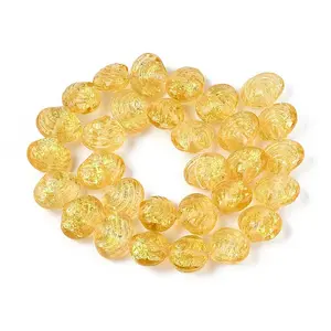 Handmade Foil Lampwork Beads Strands